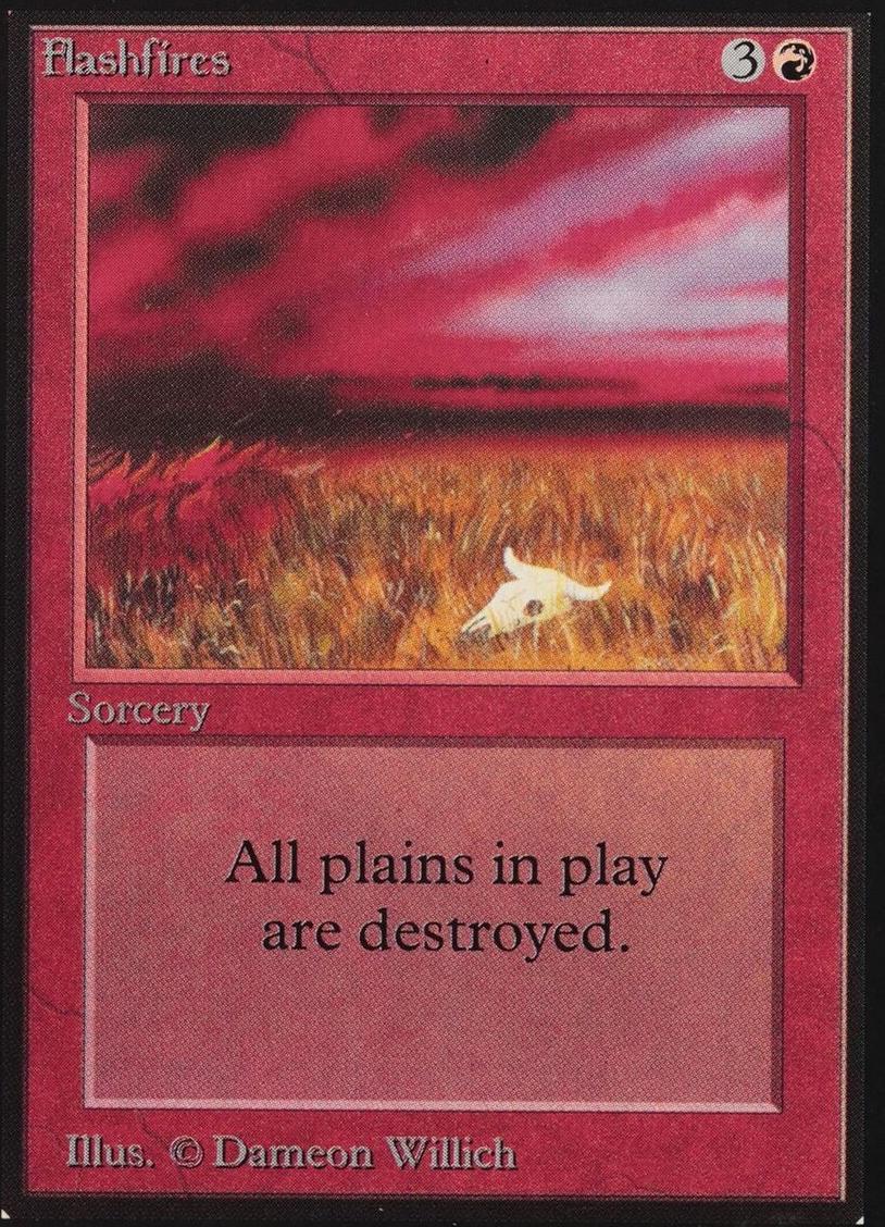 1993 Magic The Gathering Beta Flashfires #NNO