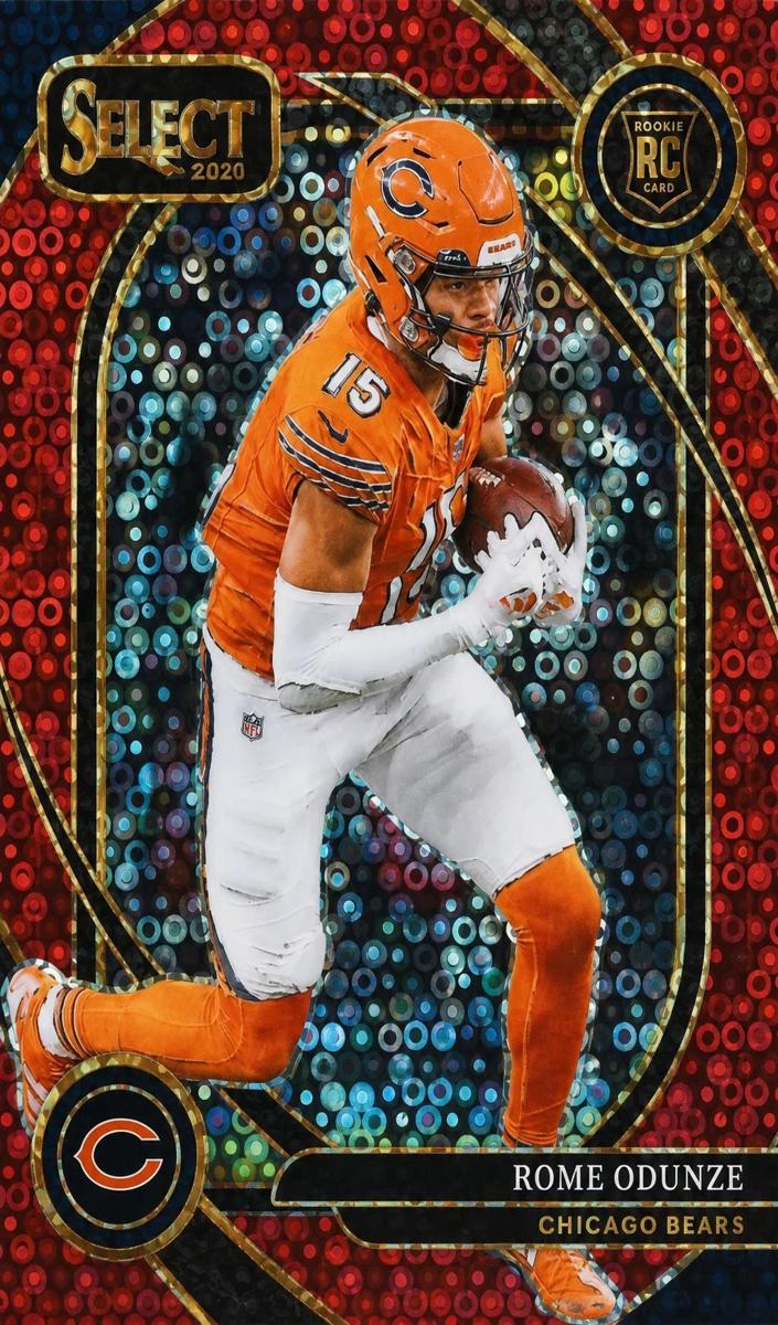 2024 Panini Select Football Red Disco Rome Odunze #236 PSA 9