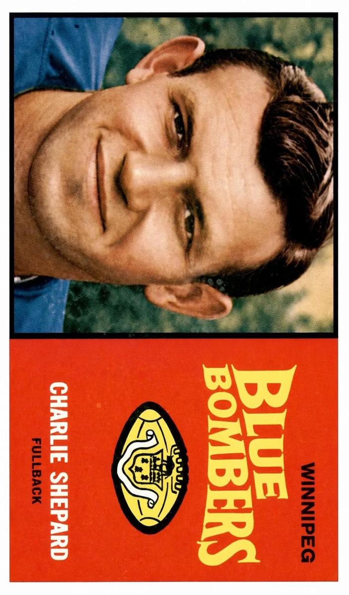 1964 Topps CFL Football Charlie Shepard #81