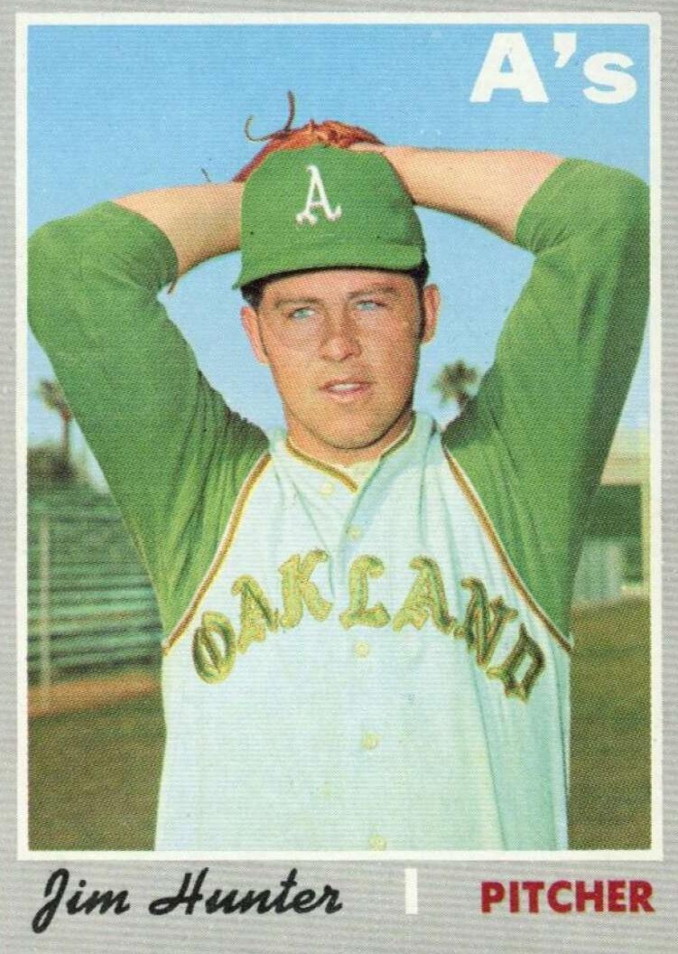 1970 Topps Baseball Jim Hunter #565