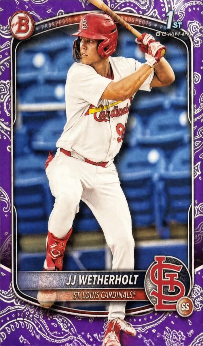 2025 Bowman Baseball Purple Pattern JJ Wetherholt #BP-22
