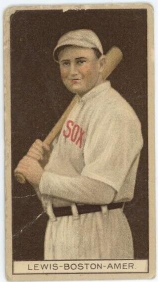 1912 American Tobacco Company Brown Background T207 Baseball Duffy Lewis #NNO