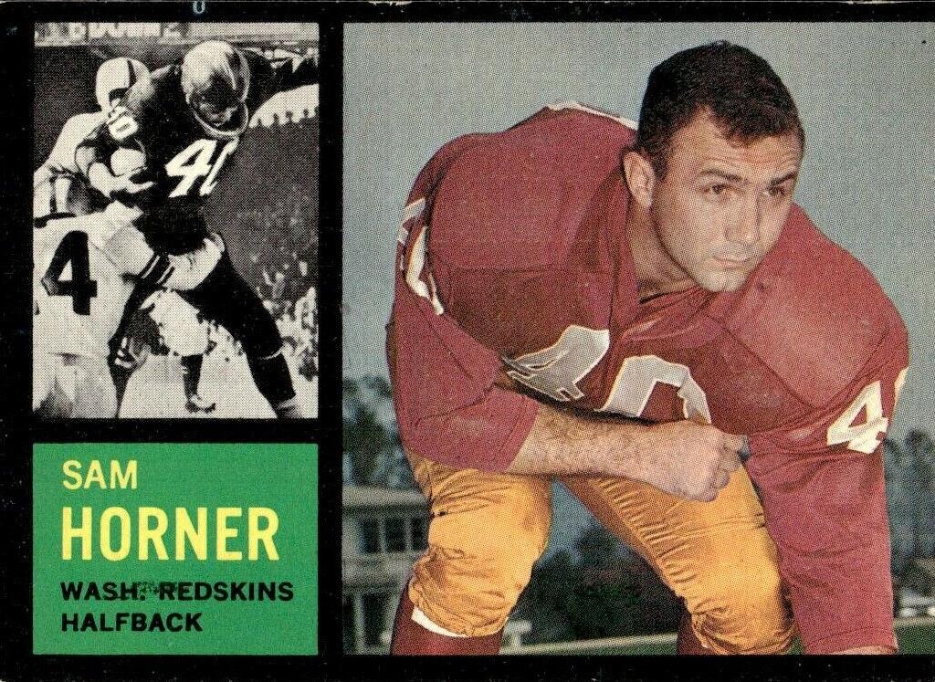 1962 Topps Football Sam Horner #167 PSA 8