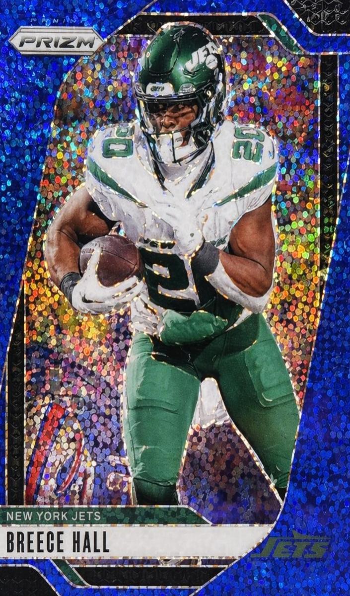 2024 Panini Prizm Football Blue Sparkle Breece Hall #223