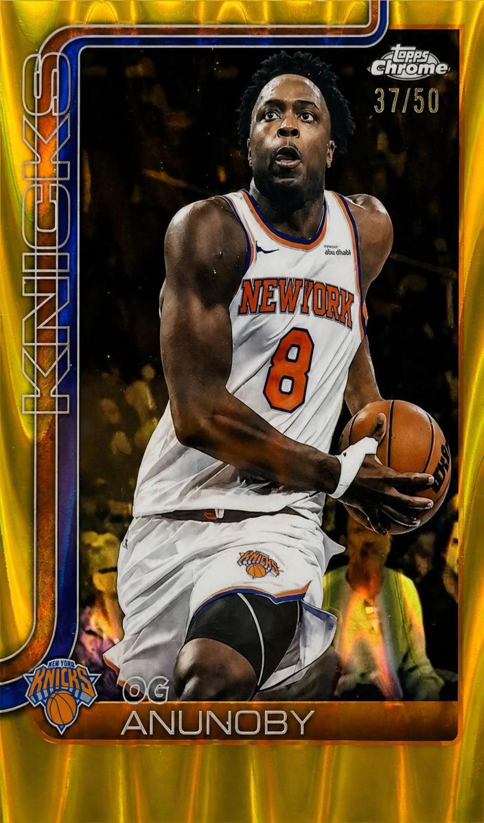 2025 Topps Chrome Basketball Gold Wave Refractor OG Anunoby #131
