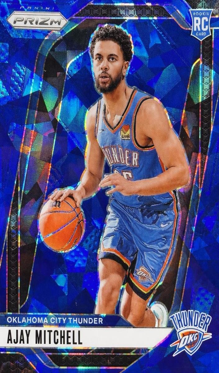 2024 Panini Prizm Basketball Blue Ice Ajay Mitchell #226 PSA 10