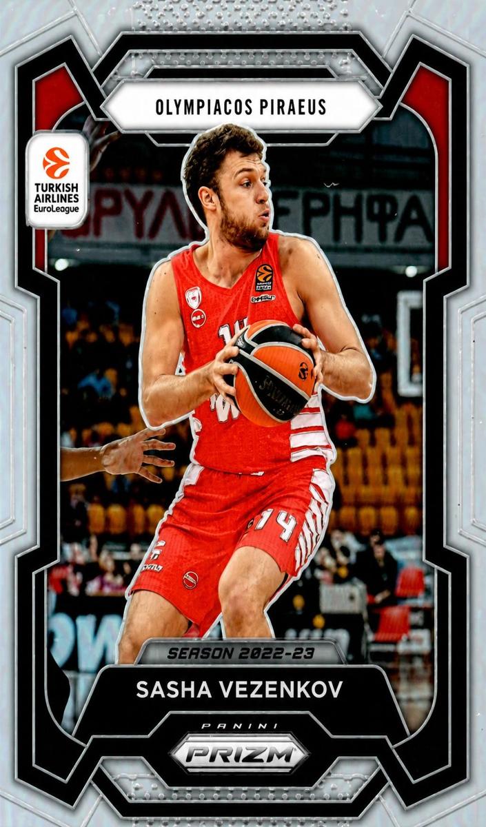 2023 Panini Prizm Turkish Airlines EuroLeague Basketball Silver Sasha Vezenkov #20