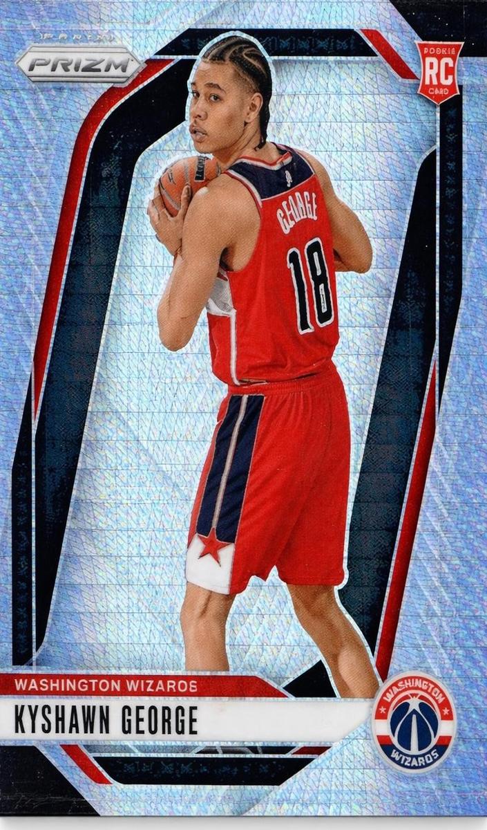 2024 Panini Prizm Basketball Hyper Kyshawn George #257 PSA 8