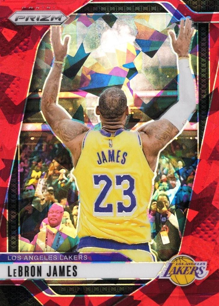 2024 Panini Prizm Basketball Red Ice LeBron James #130 PSA 9