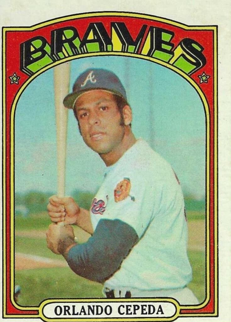 1972 Topps Baseball Orlando Cepeda #195 PSA 9