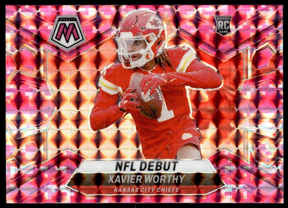 2024 Panini Mosaic Football Camo Pink Xavier Worthy #285