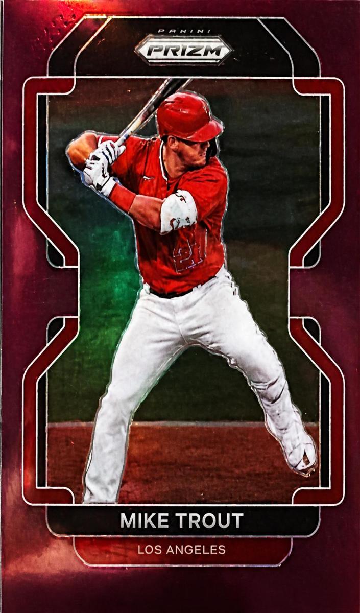 2022 Panini Prizm Baseball Purple Mike Trout #138