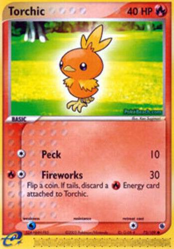 2003 Pokemon EX Ruby & Sapphire Torchic #73 PSA 9