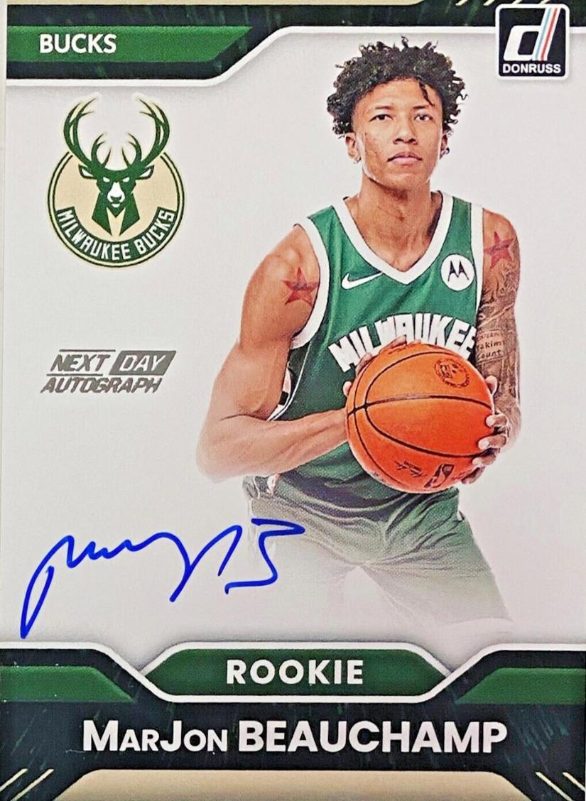 2022 Panini Donruss Basketball MarJon Beauchamp #ND-MBB PSA 8.5