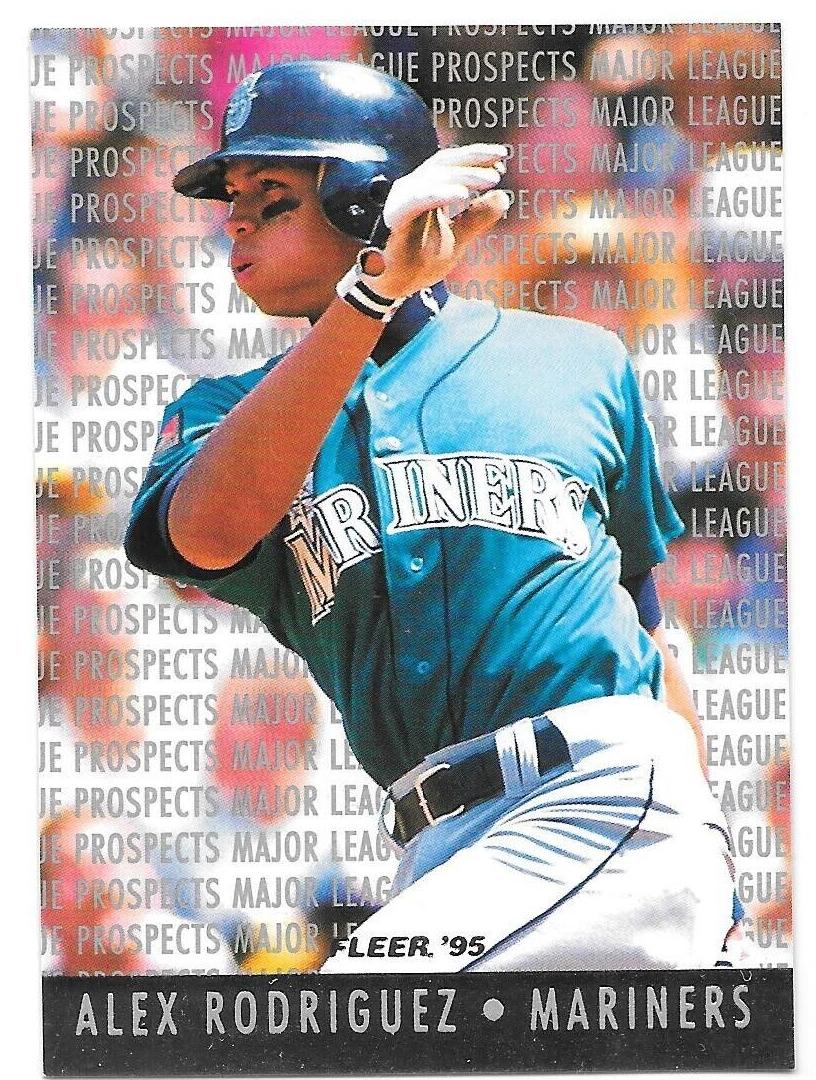 1995 Fleer Baseball Alex Rodriguez #10 PSA 8