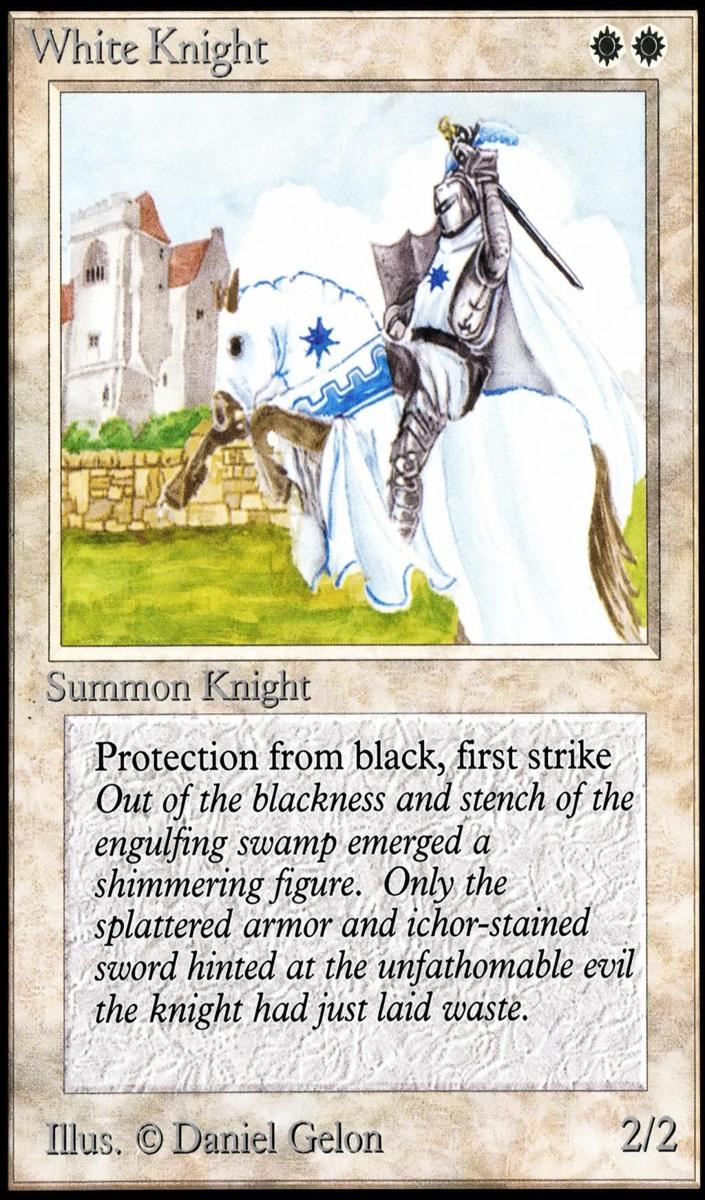 1993 Magic The Gathering Beta White Knight #NNO BGS 8.5