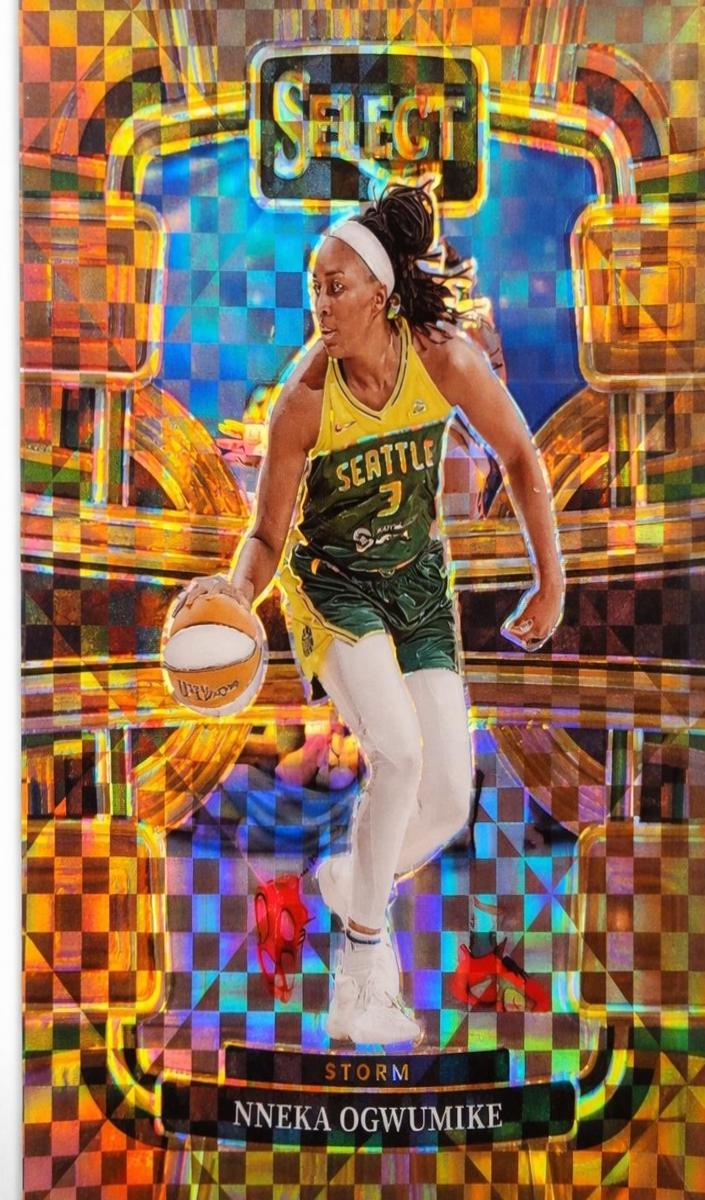 2024 Panini Select WNBA Basketball Bronze Checker Nneka Ogwumike #90 PSA 9