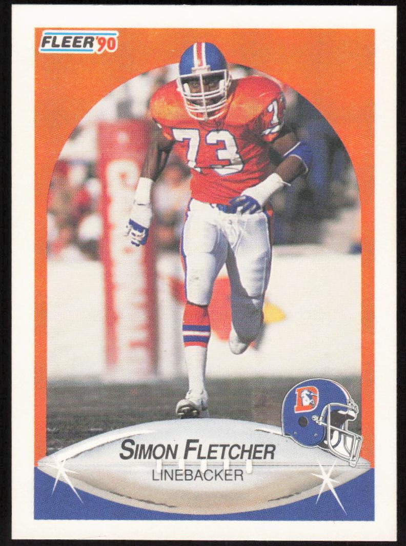 1990 Fleer Football Simon Fletcher #22 PSA 10