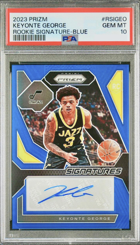 2023 Panini Prizm Basketball Blue Keyonte George #RSI-GEO