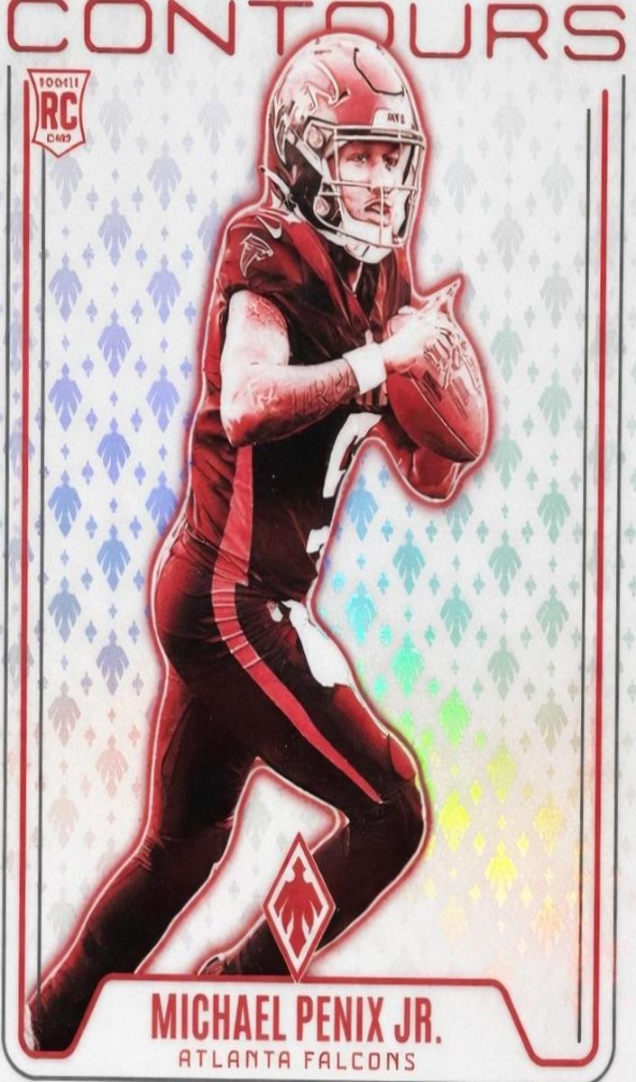 2024 Panini Phoenix Football Teal Michael Penix Jr. #CON-MPJ