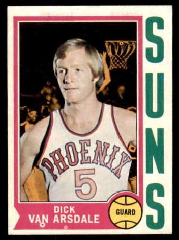1974 Topps Basketball Dick Van Arsdale #160 PSA 8