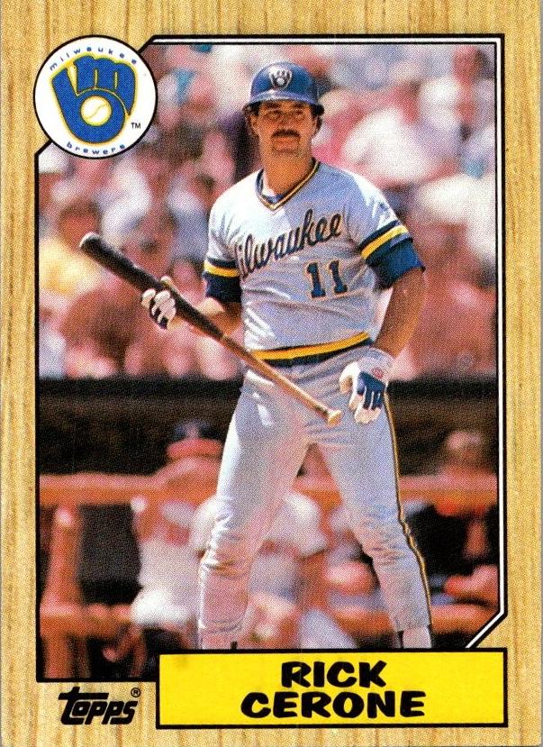 1987 Topps Baseball Rick Cerone #129