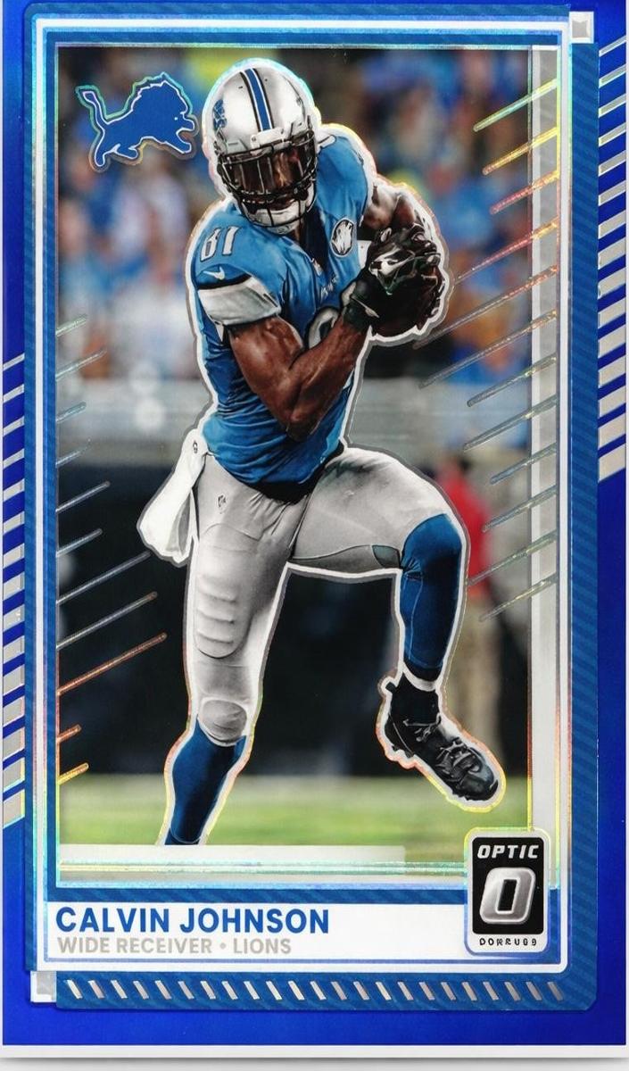 2025 Donruss Optic Football Blue Calvin Johnson #19