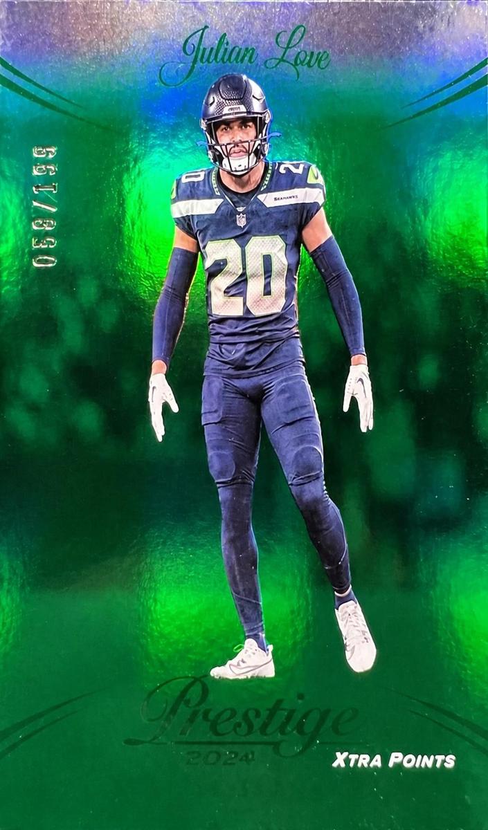 2024 Panini Prestige Football Green Premium Xtra Points Julian Love #272