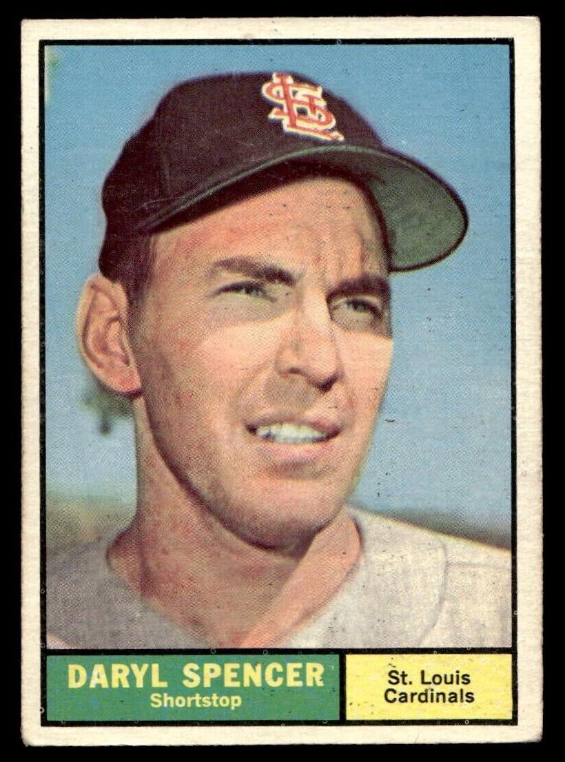 1961 Topps Baseball Daryl Spencer #357 PSA 6