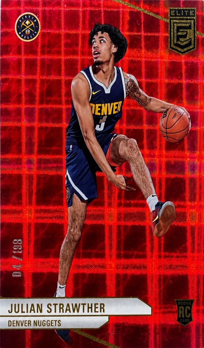 2023 Donruss Elite Basketball International Hyper Red Julian Strawther #220