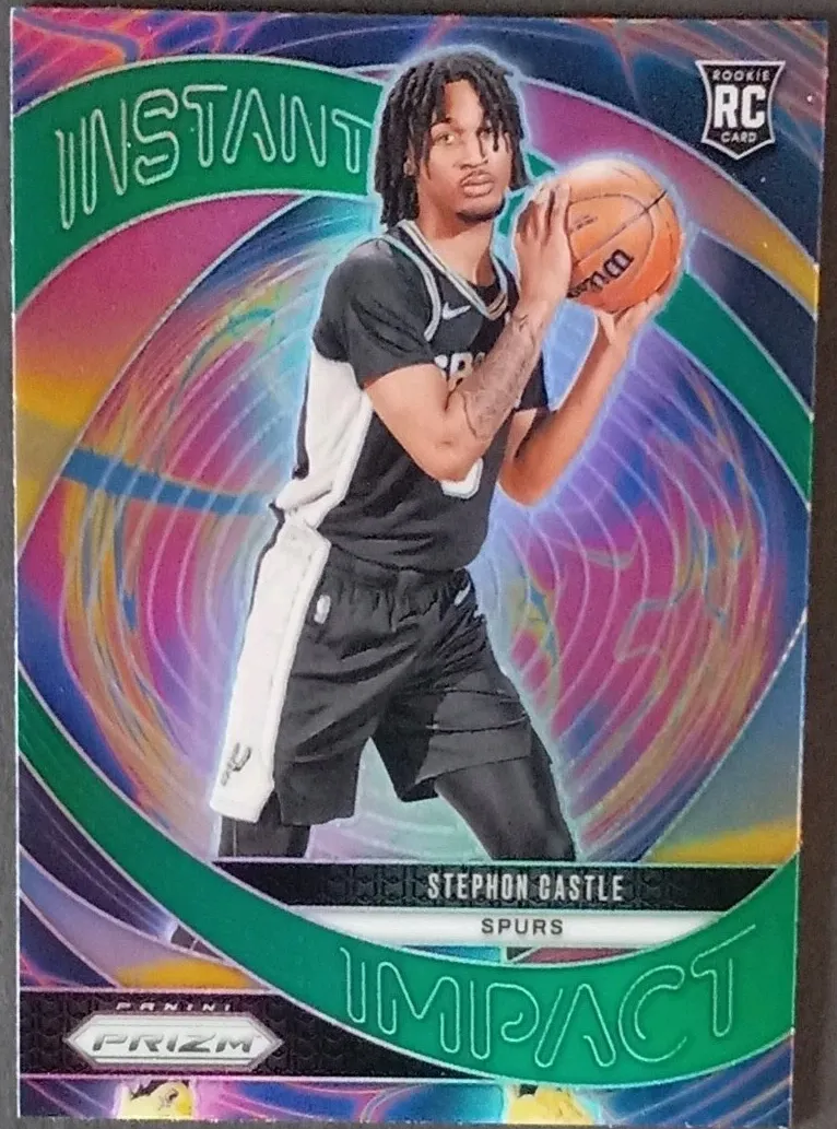 2024 Panini Prizm Basketball Green Stephon Castle #4 PSA 10