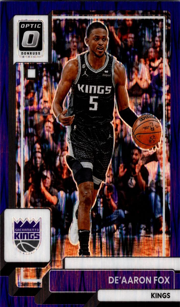 2022 Donruss Optic Basketball Purple Shock De'Aaron Fox #130