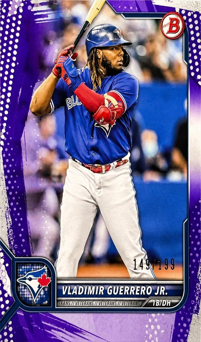 2022 Bowman Baseball Purple Pattern Vladimir Guerrero Jr. #54