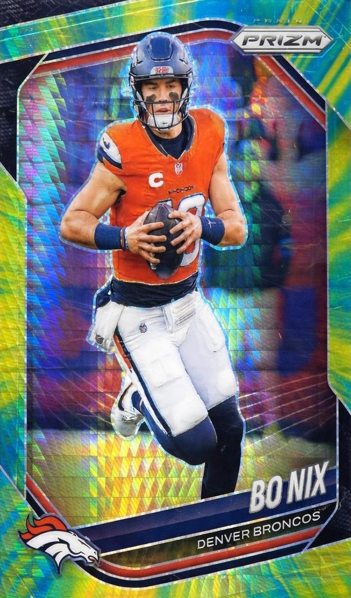 2025 Panini Prizm Football Hyper Bo Nix #142
