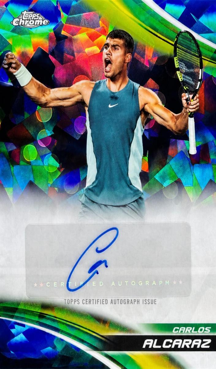 2025 Topps Chrome Sapphire Tennis Carlos Alcaraz #CA-CAZ