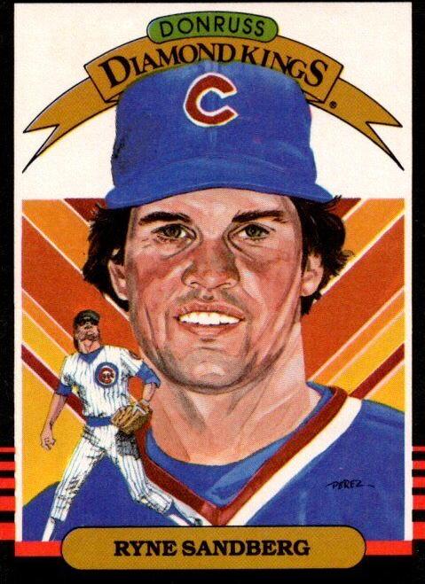 1985 Donruss Baseball Ryne Sandberg #1 PSA 9