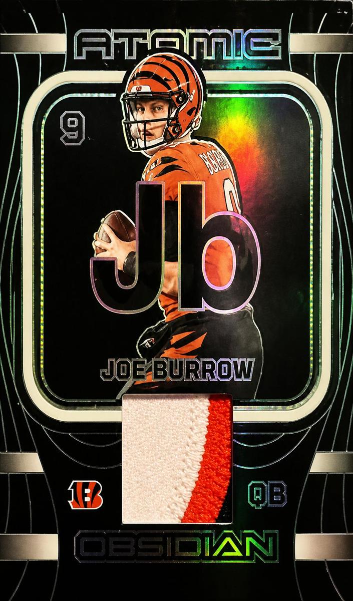 2023 Panini Obsidian Football Electric Etch Green Joe Burrow #AMA-JBU PSA 8.5