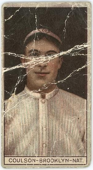 1912 American Tobacco Company Brown Background T207 Baseball Robert Coulson #NNO