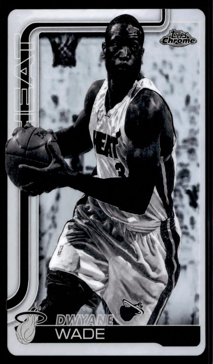2025 Topps Chrome Basketball Negative Refractor Dwyane Wade #241
