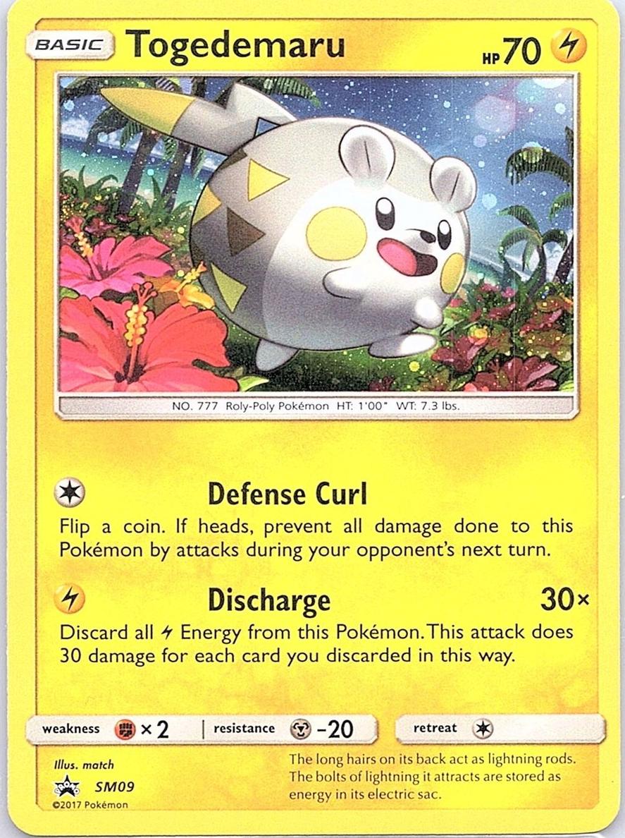 2017 Pokemon SM Black Star Promos Togedemaru #SM09 PSA 5