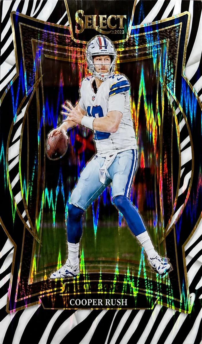 2024 Panini Select Football Zebra Shock Cooper Rush #22