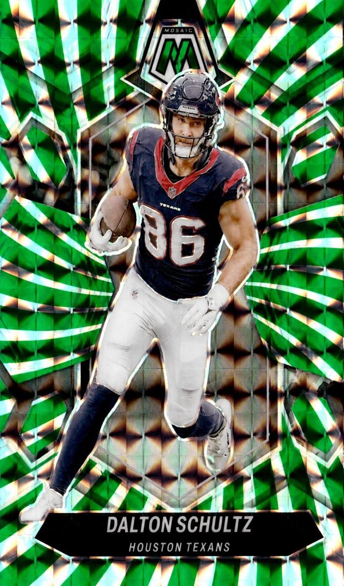 2024 Panini Mosaic Football Green Swirl Dalton Schultz #89