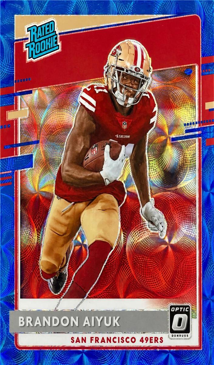 2020 Donruss Optic Football Blue Scope Brandon Aiyuk #169 PSA 9