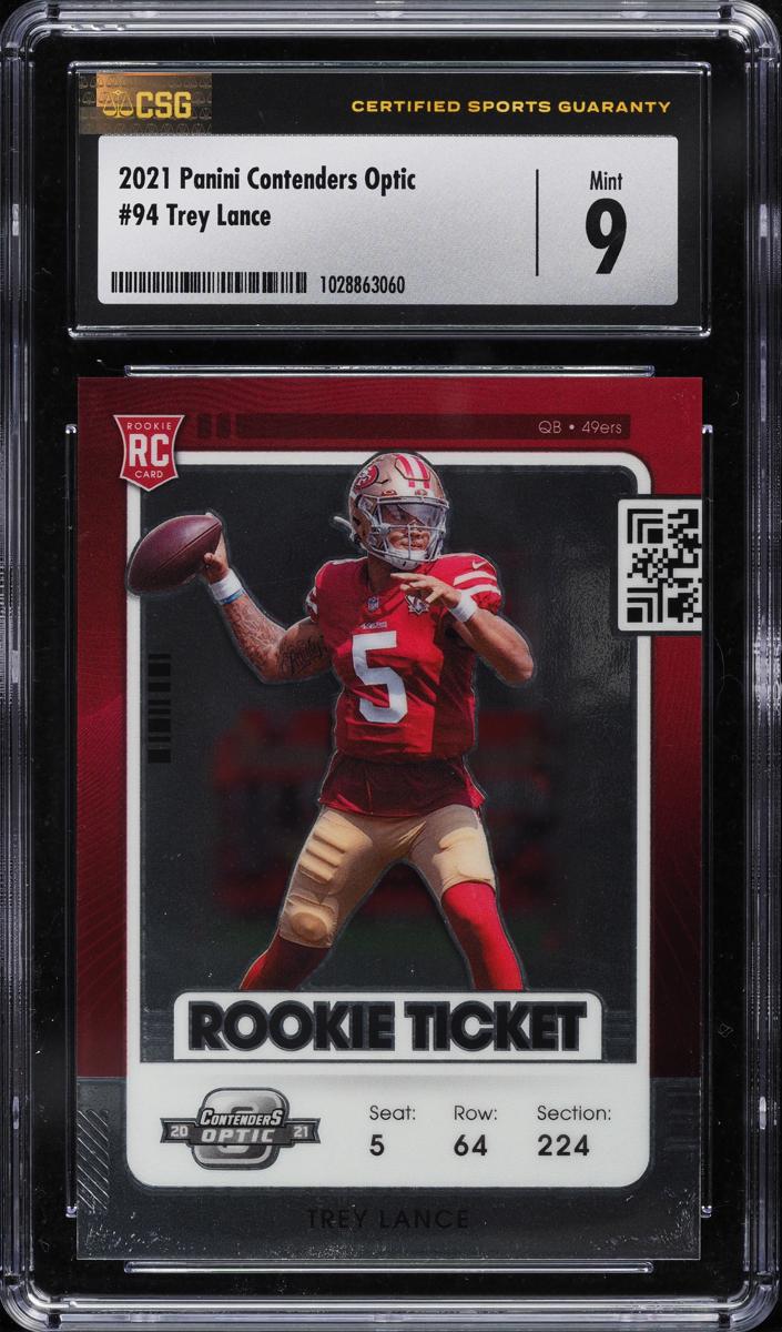 2021 Panini Contenders Optic Football Trey Lance #94
