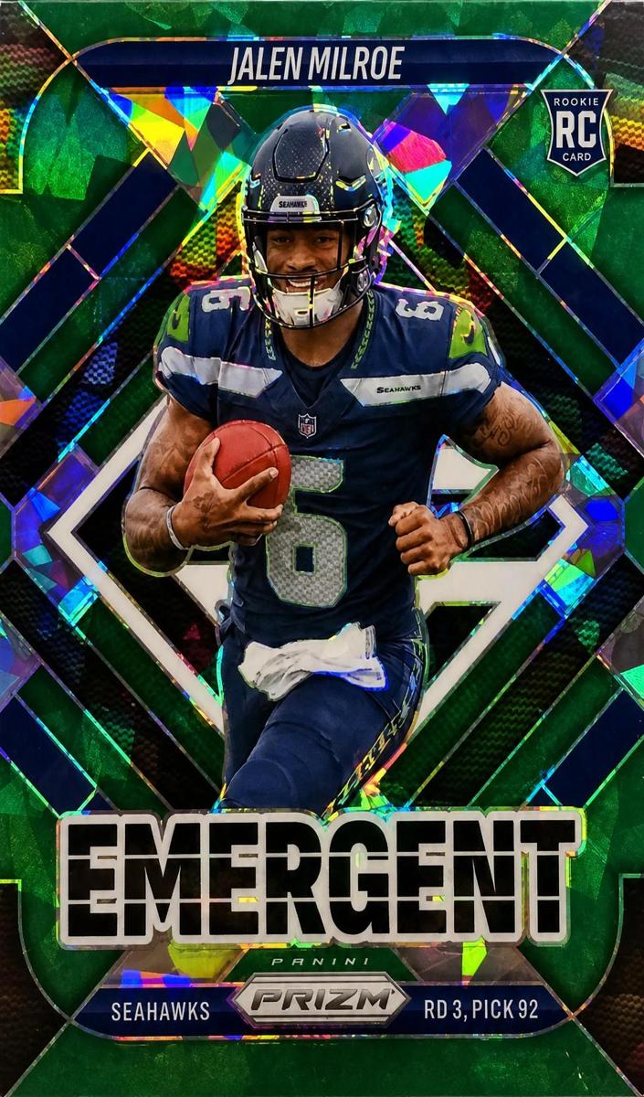 2025 Panini Prizm Football Green Ice Jalen Milroe #4