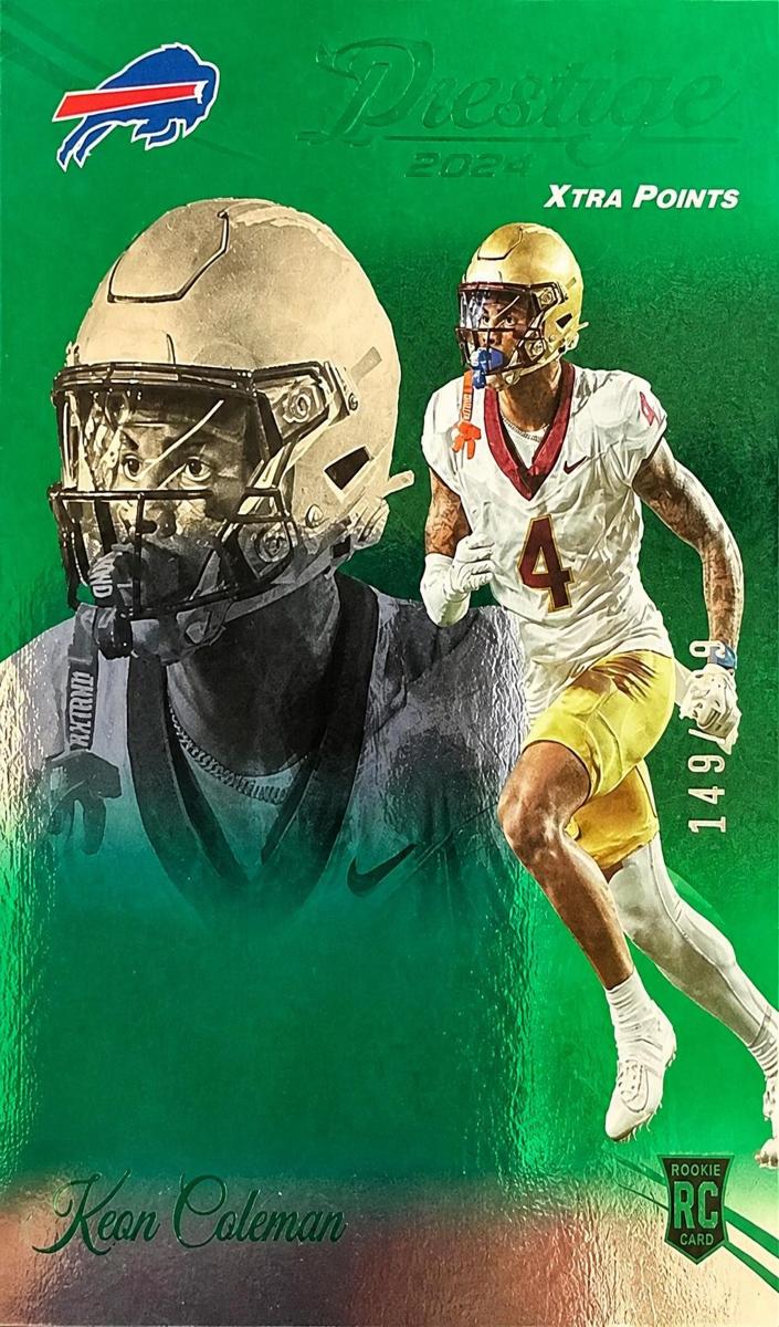 2024 Panini Prestige Football Green Xtra Points Keon Coleman #339