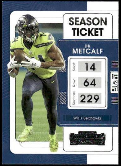 2021 Panini Contenders Football DK Metcalf #86 PSA 8.5