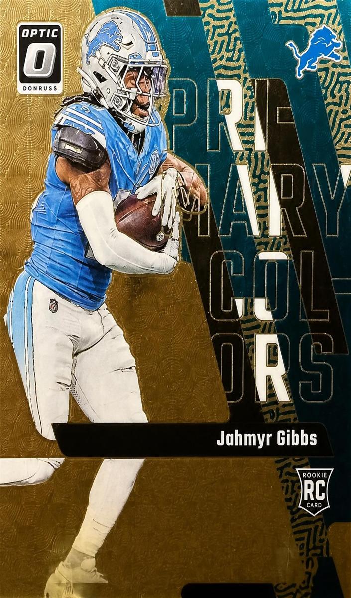 2023 Donruss Optic Football Gold Vinyl Jahmyr Gibbs #9