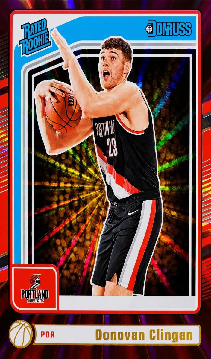2024 Panini Donruss Basketball Holo Purple Laser Donovan Clingan #223
