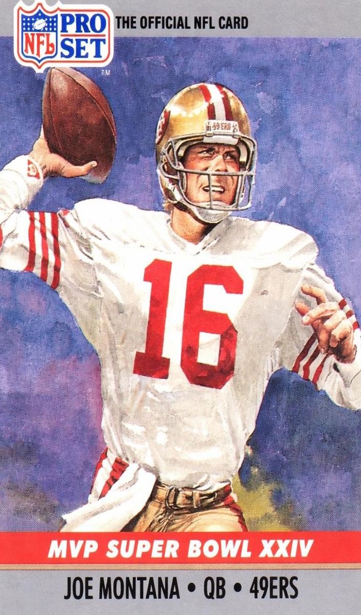 1990 Pro Set Football Joe Montana #24 PSA 9
